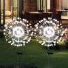 2 Pack Solar Decorative Firework Stake Lights 180 LED
