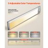 Under Cabinet Lighting, 2 PCS, 40 LED Motion Sensor Lights, Rechargeable Battery Operated Closet Lights with Remote Control