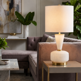 White Emmeline Table Lamp