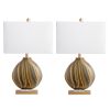 Set of 2  Chandon Swirl Table Lamp