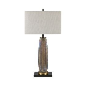 Set of 2 34" Glass Table Lamp with Shade