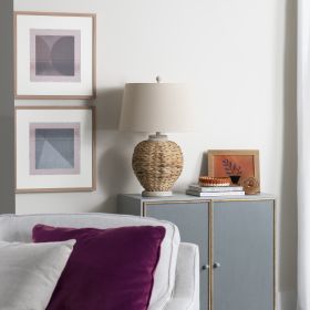 27.5"H Sea Grass Table Lamp