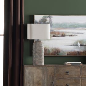 30.5"H Resin Table Lamp With Shade
