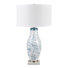 29.75" Ceramic Table Lamp with Linen Shade