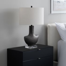 29"H Ceramic & Crystal Table Lamp With Shade