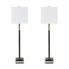 Set of 2 38.5" Portofino Buffett or Table Lamp with Linen Shade
