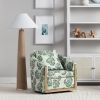 59"H Hemp Floor Lamp With Shade