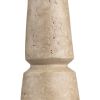28" Tan Table Lamp with Empire Oat Linen Shade