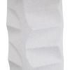 31.75"H White Textured Metal Table Lamp with White Linen Shade