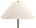 65.5"H Resin Floor Lamp with Linen Shade