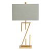 Set of 2 28.75"H Metal Table Lamp with Linen Shade