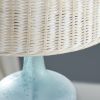 28"H Glass Table Lamp with Shade