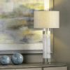 32" Marble & Crystal Table Lamp