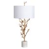 38"H Chianti Table Lamp with White Linen Shade