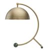 21.5" Metal Desk Lamp with Gold Dome Shade