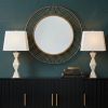 Set of 2 29.25" Ficonstone Table Lamp with Linen Shade