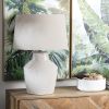 27"H Ivory Ceramic Table Lamp with Cream Shade