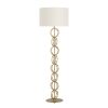 63.25" Metal Floor Lamp with Linen Shade