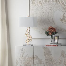 29.25"H Metal Table Lamp With Shade
