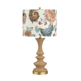 Set of 2 Natural Jute Wrapped Resin Table Lamp with Shade