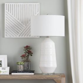 33.25"H Sherie Table Lamp with White Shade