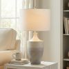 30.25"H Gray Ombre Ceramic Table Lamp