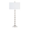 38.50"H Champagne Bamboo Table Lamp with White Shade