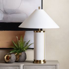 Set of 2 Metal/Linen Table Lamp with Shade
