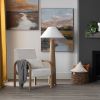 59"H Hemp Floor Lamp With Shade