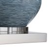 26.5"H Glazed Blue Green Ceramic Table Lamp with White Shade