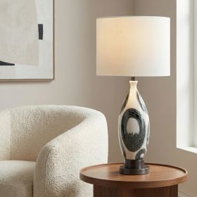 29.5"H Ceramic Table Lamp with Linen Shade