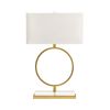 29"H Metal & Crystal Table Lamp With Shade