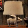 Set of 2 21"H Hogs Fly Table Lamps
