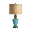 27.5" Blue Ceramic Table Lamp