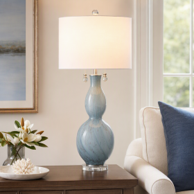 Set of 2 Aurora Pull Chains Table Lamp