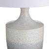 30.25"H Gray Ombre Ceramic Table Lamp