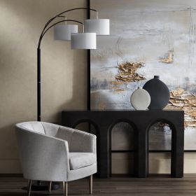 82"H 3 Arm Floor Lamp With Shade