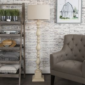 66" Wood Post Floor Lamp