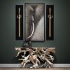 56"H Black and Gold Wall Sconce- Set of 2