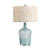 28"H Glass Table Lamp with Shade
