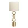 31.5" Metal Table Lamp with Linen Shade