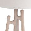 32" Tripod Table Lamp with Oat Linen Shade
