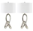 Set of 2    St. James Table Lamp in Silver