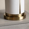 Set of 2 Metal/Linen Table Lamp with Shade
