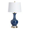 Set of 2 29"H Ceramic, Metal, & Crystal Table Lamp With Shade