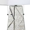 Set of 2 28.5"H Glass Table Lamp with Linen Shade