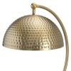 21.5" Metal Desk Lamp with Gold Dome Shade
