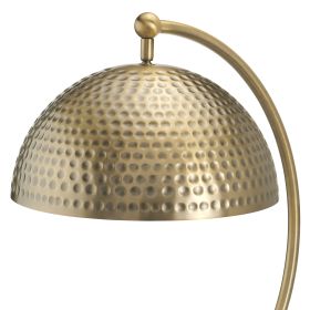 21.5" Metal Desk Lamp with Gold Dome Shade