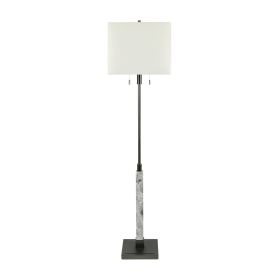 62.5" Marble Floor Lamp with Shade
