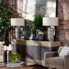 Set of 2 30"H Ceramic & Crystal Table Lamps with Shades
